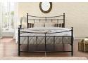 4ft Small Double Emma Traditional Black Metal Tubular Bed Frame 3